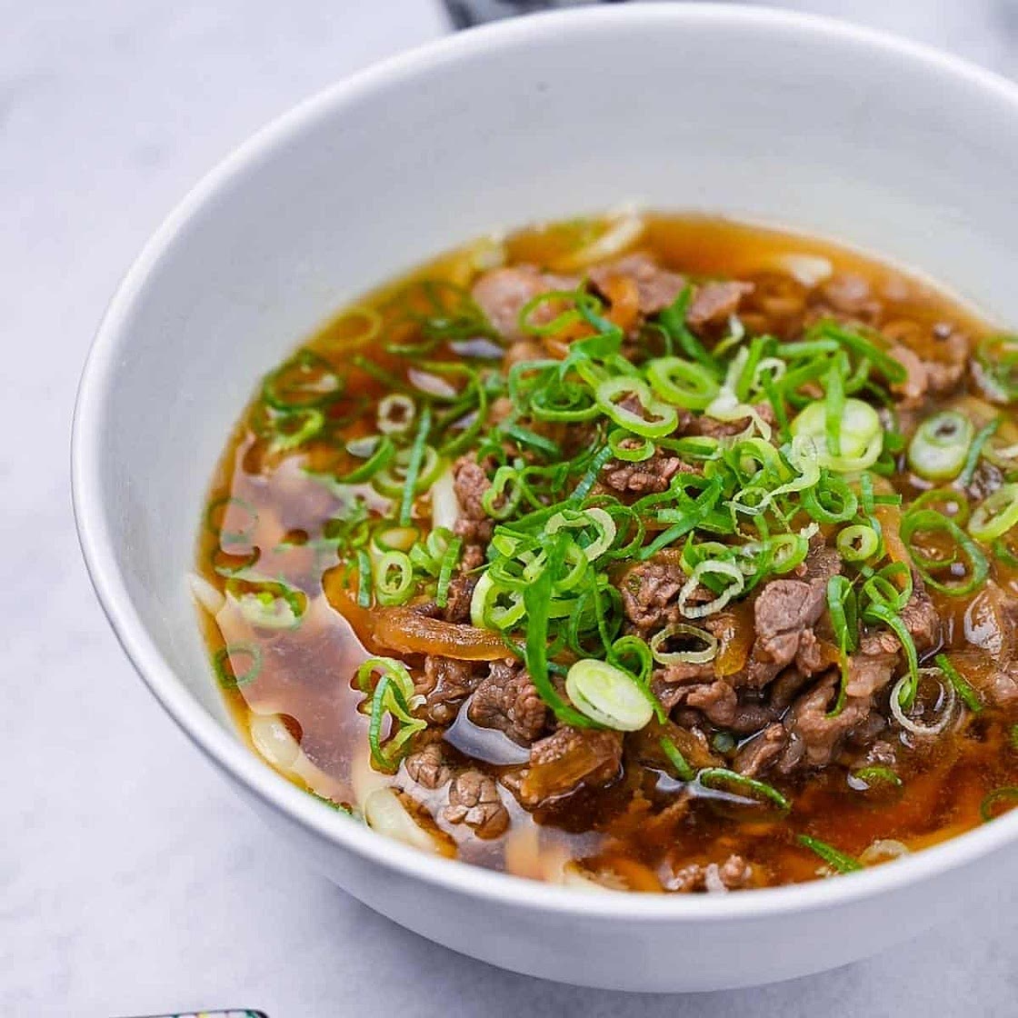 Beef Udon Noodles Soup (Niku Udon)