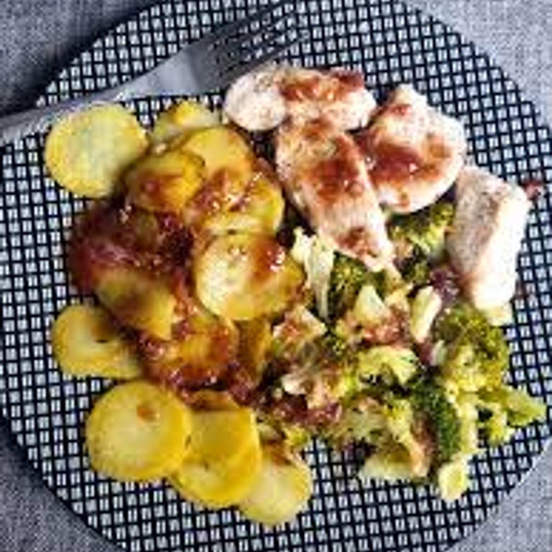 poulet&sauce fraise balsamique