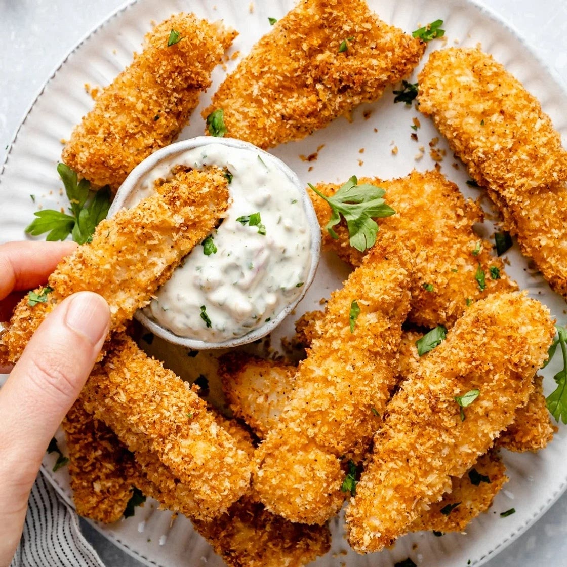 Crispy Baked Fish Sticks