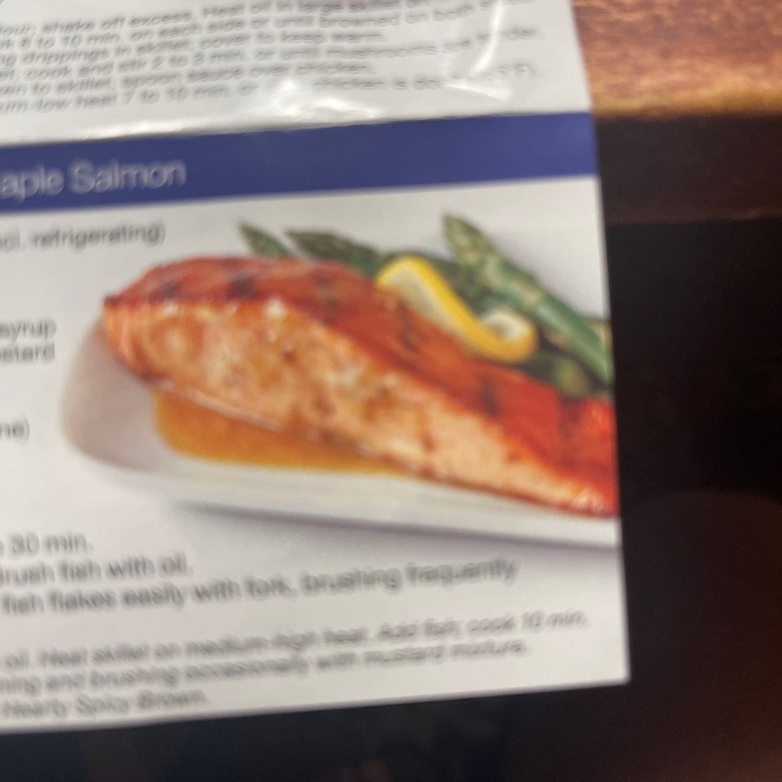 Grey Poupon-Maple Salmon