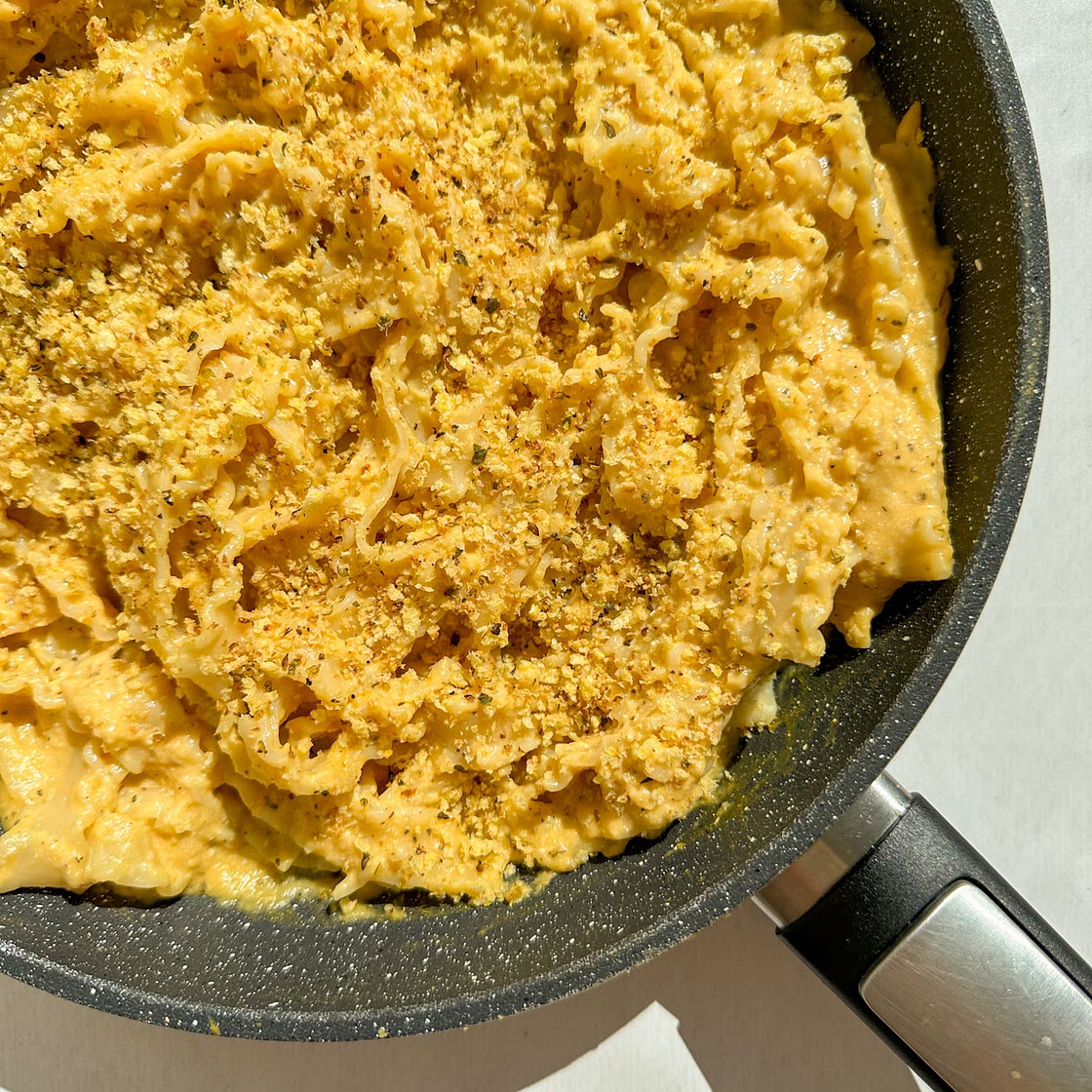 Creamy Pumpkin Cottage Cheese Pasta