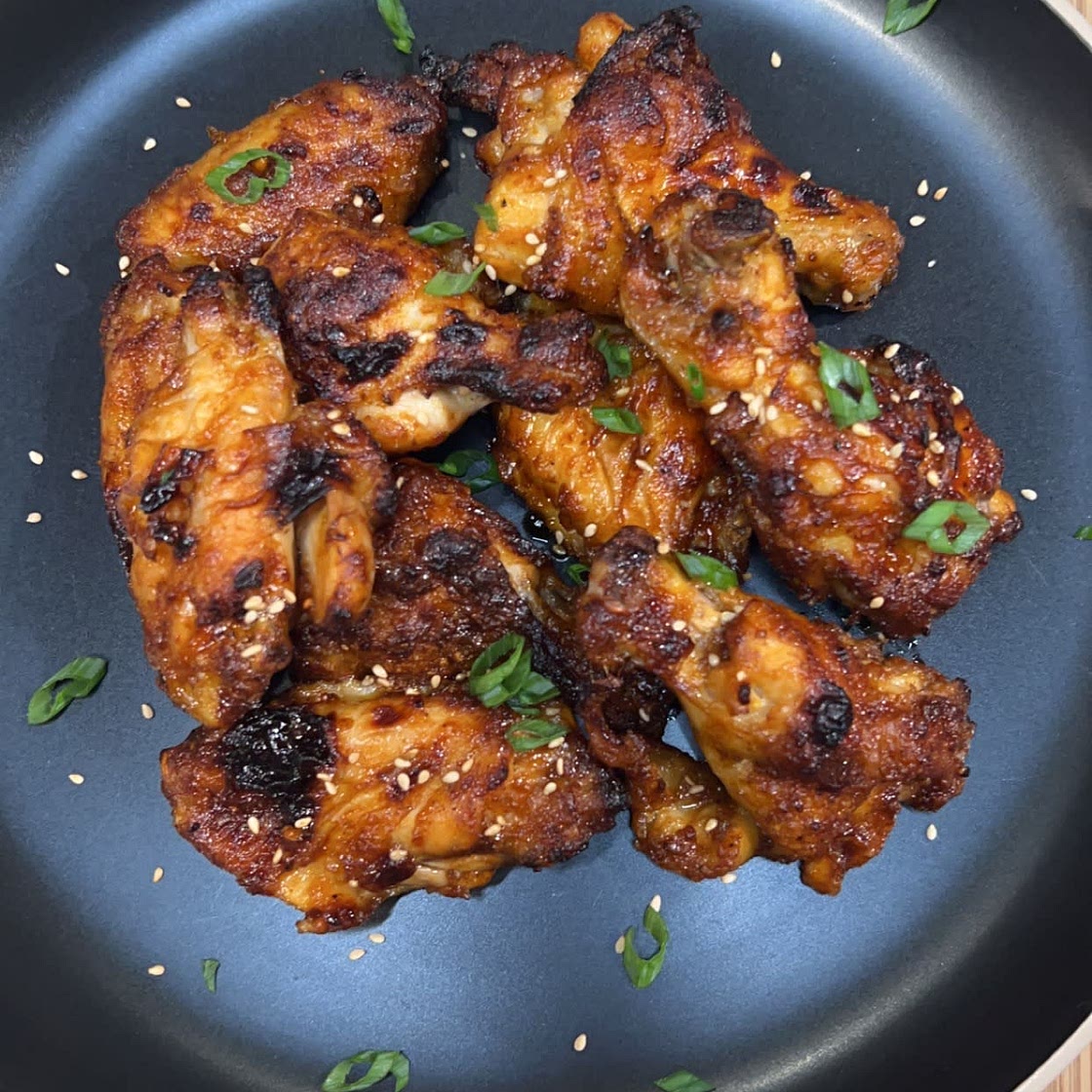 Air Fryer Honey Garlic Chicken Wings