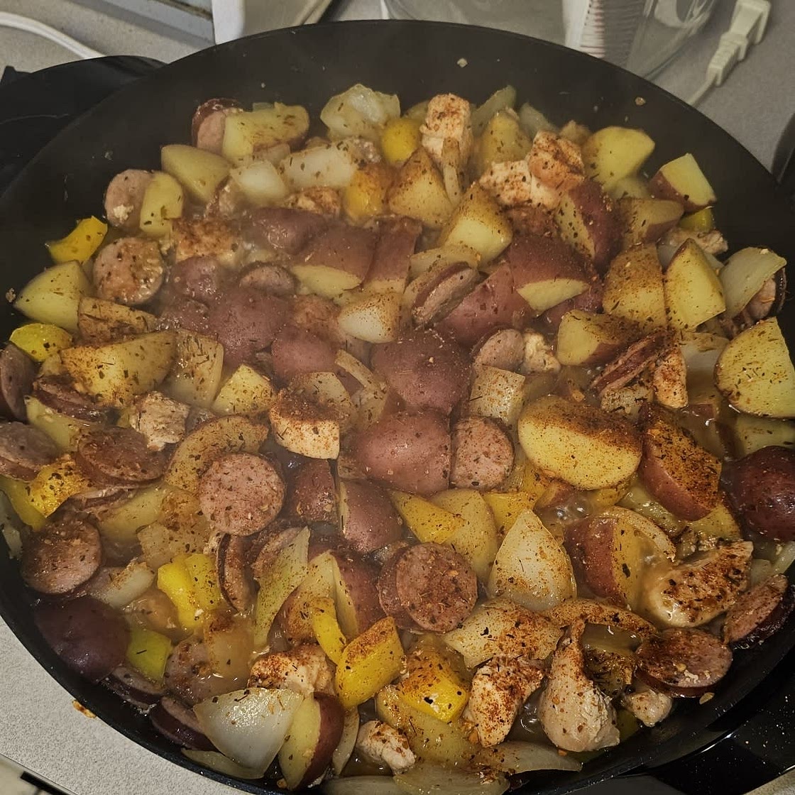 Chicken Sausage and Vegetable Skillet