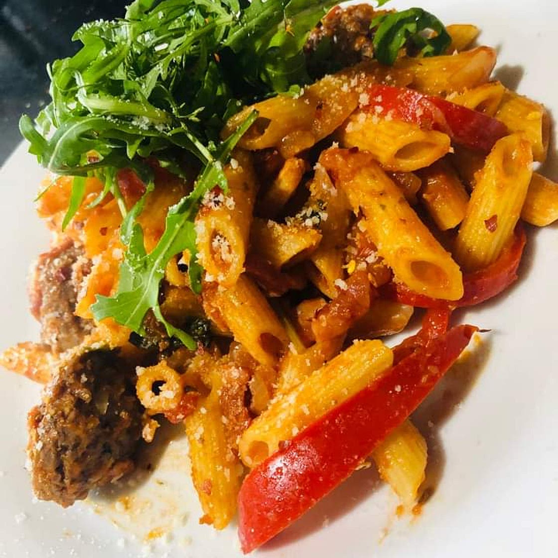 Spicy Meat Pasta
