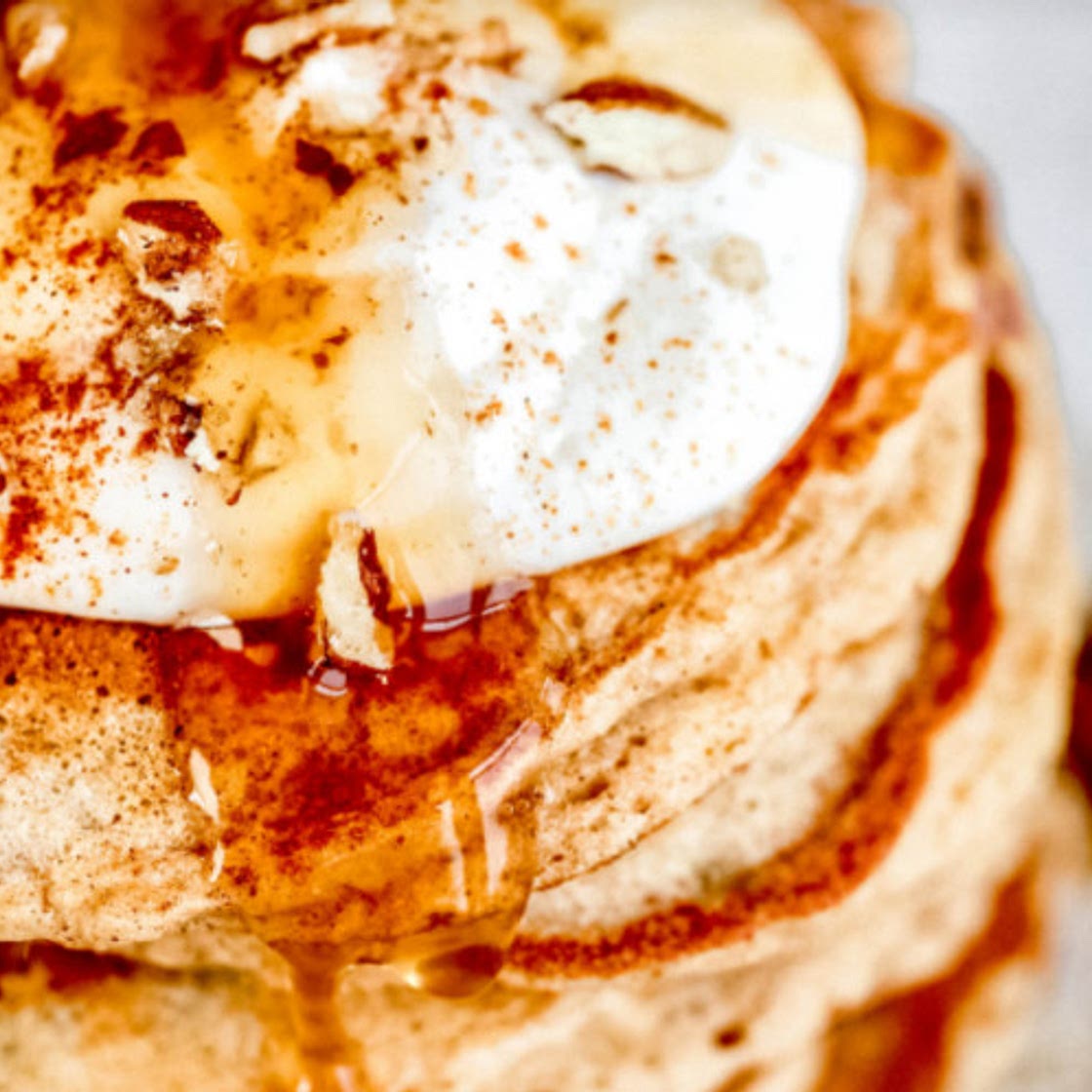 Apple Cinnamon Protein Pancakes