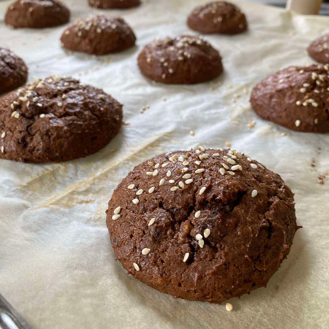 Chocolate oat cookies 
