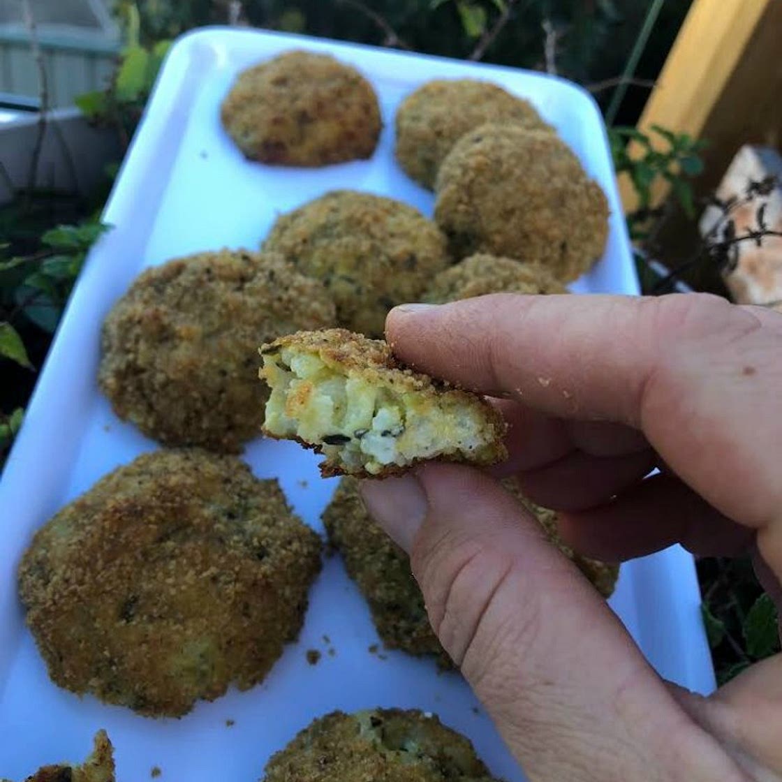 Zucchini and Cheese Arancini