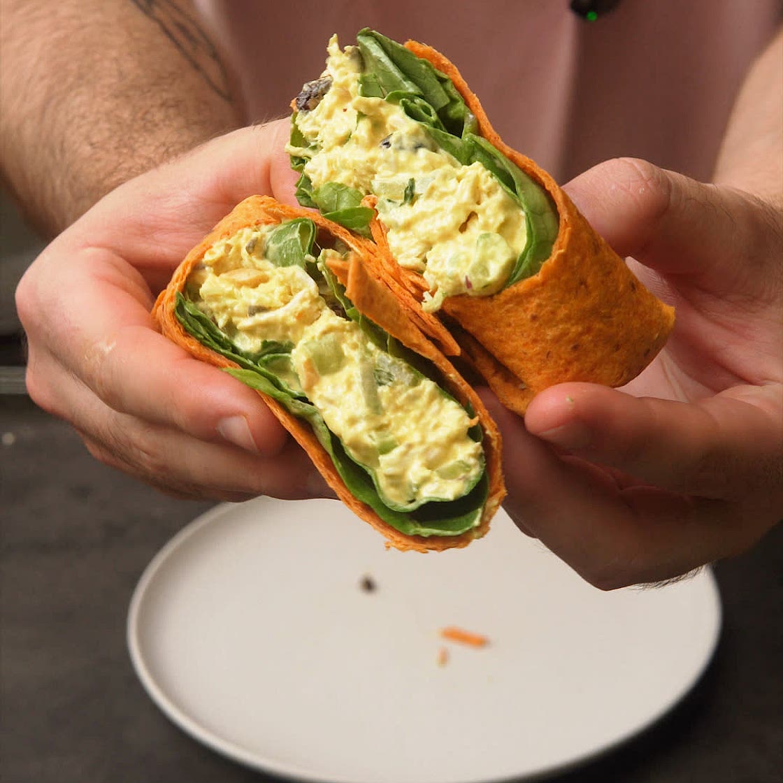 Creamy Chicken Salad Wrap