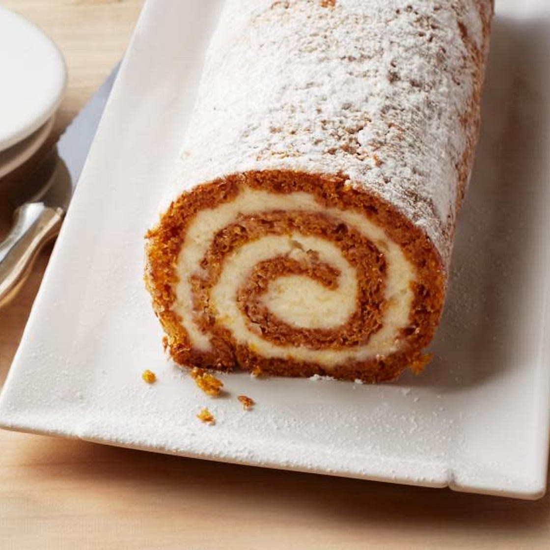 Pumpkin Roulade with Ginger Buttercream
