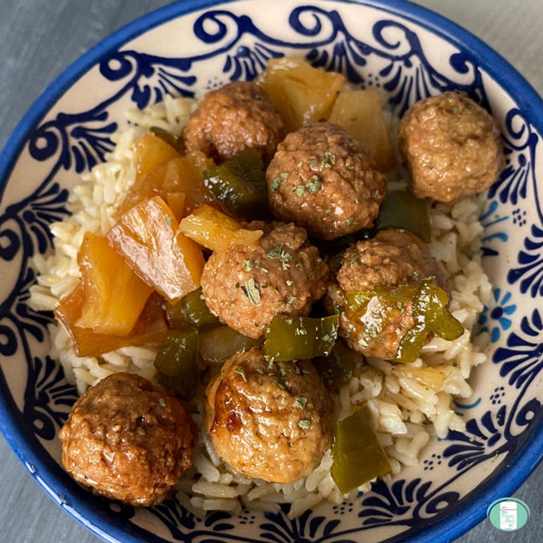 Homemade Sweet and Sour Meatballs(FREEZER MEAL)