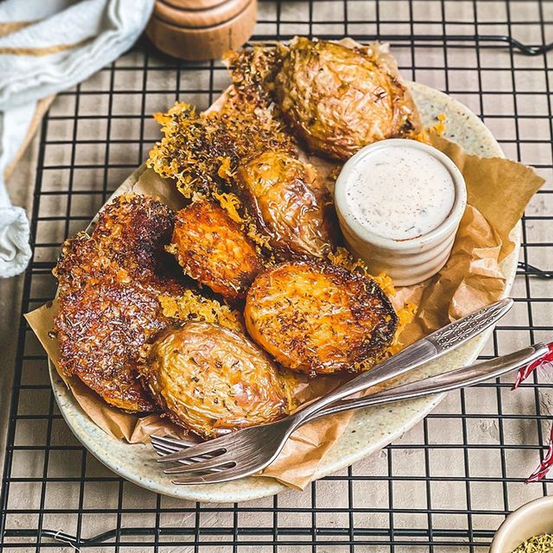 Pommes de terres croustillantes au parmesan