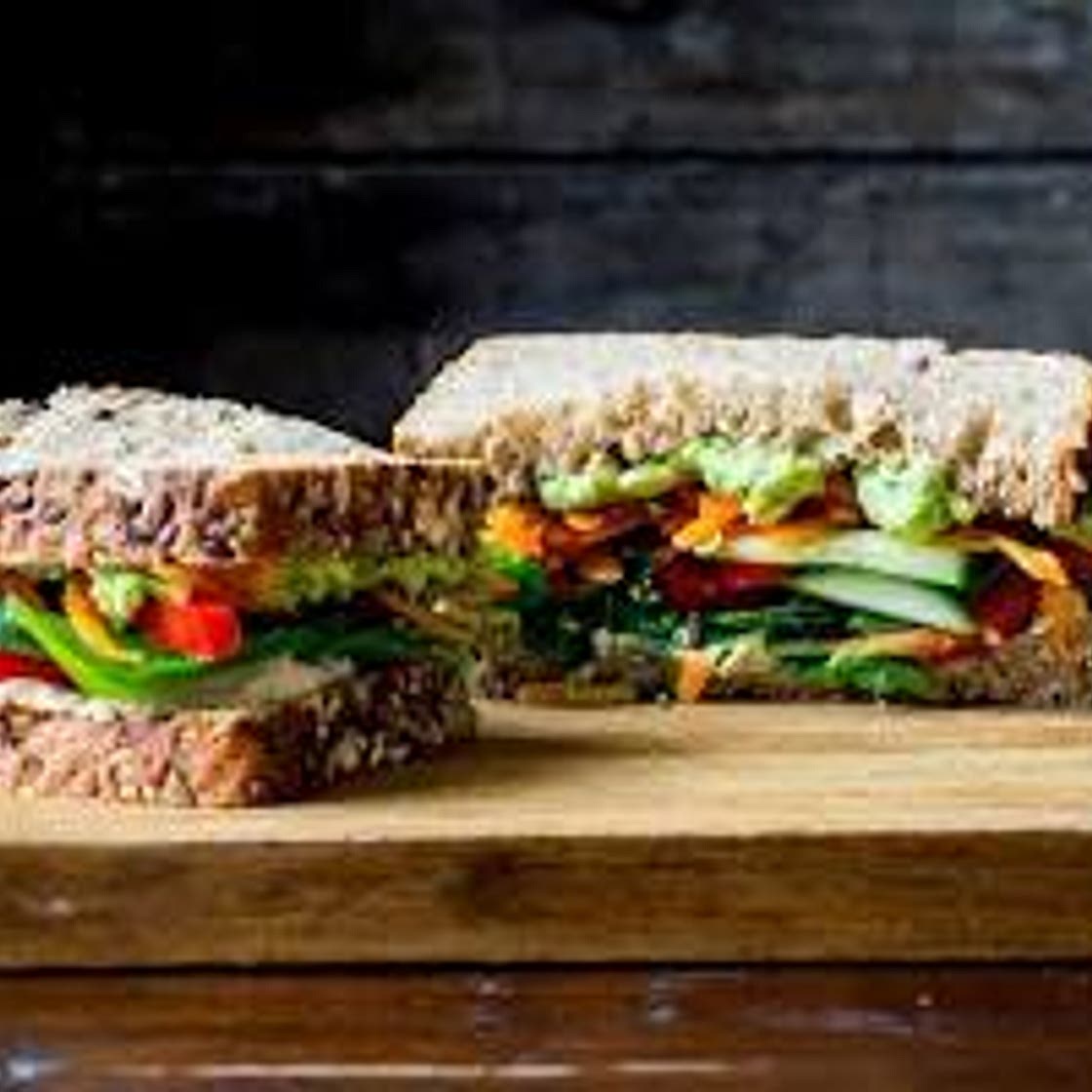Hummus and Veggie Sandwiches