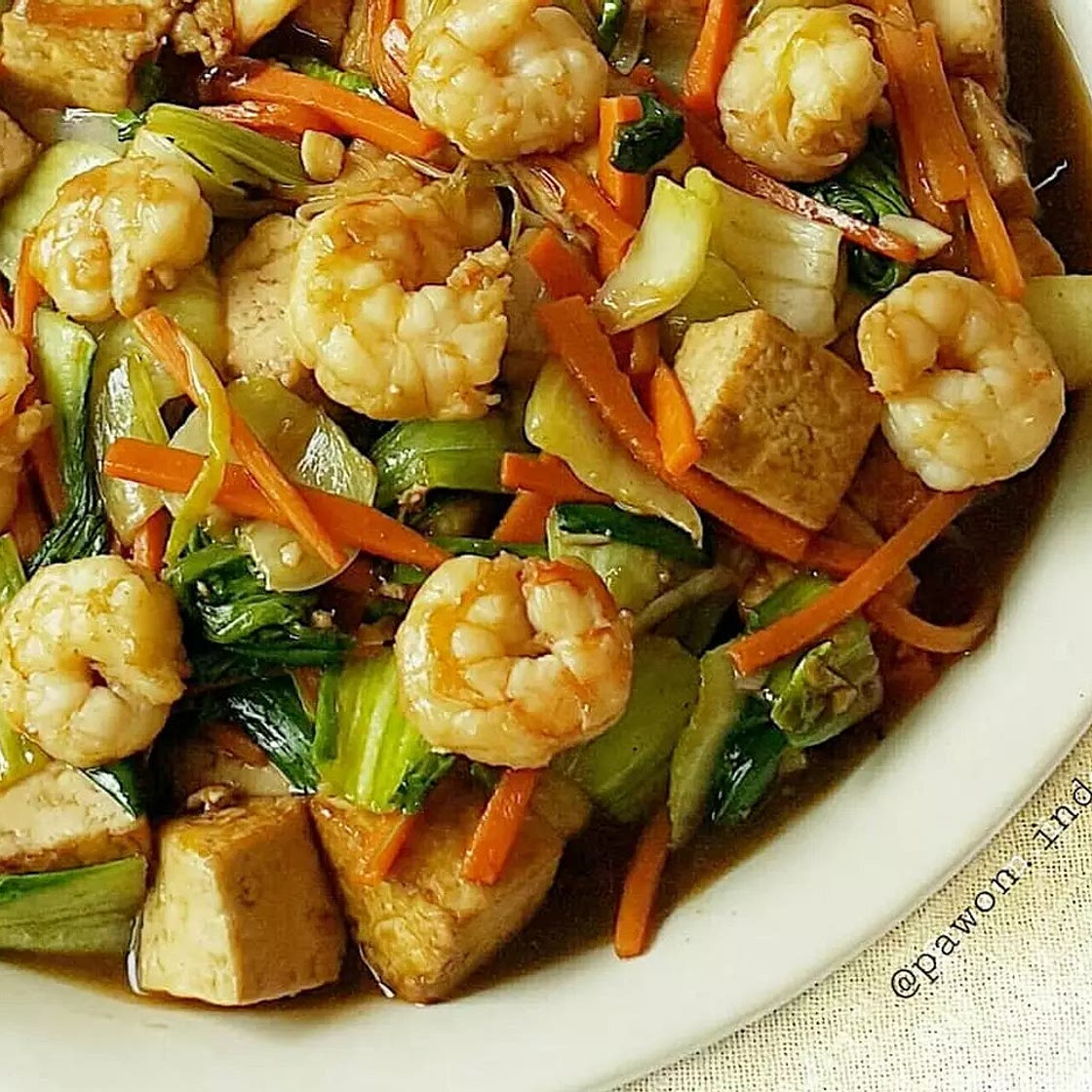 Shrimp and Tofu Stir-Fry