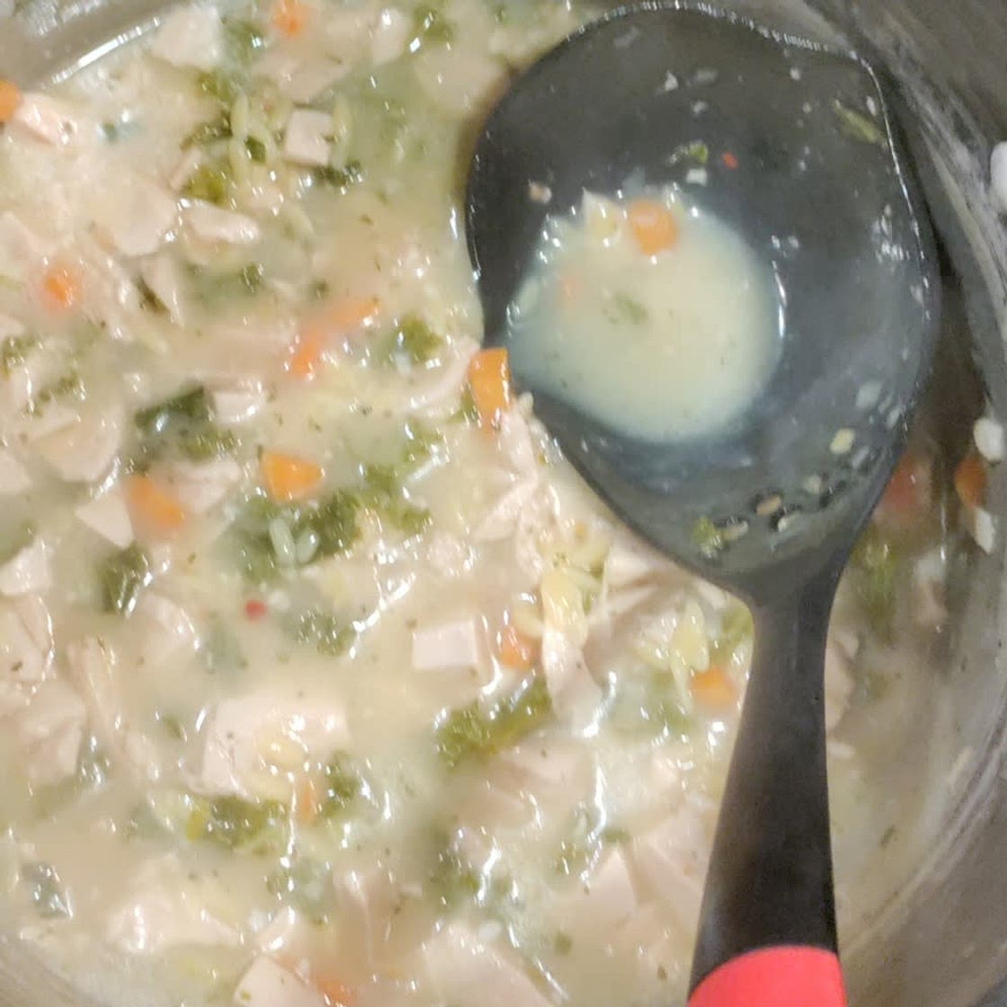 Lemon Chicken Orzo Soup