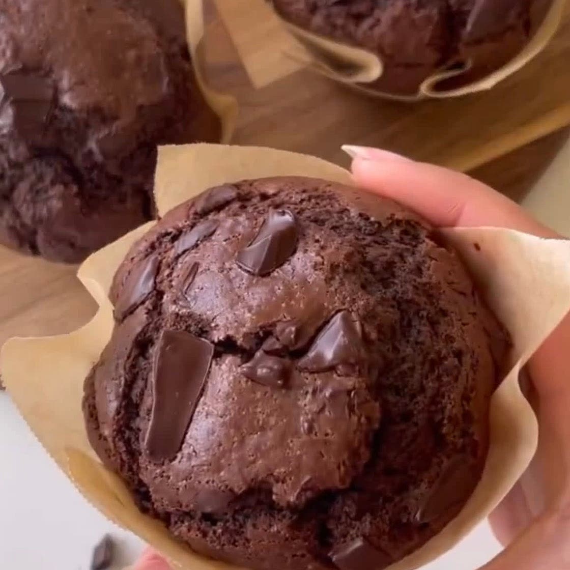 double chocolate muffins