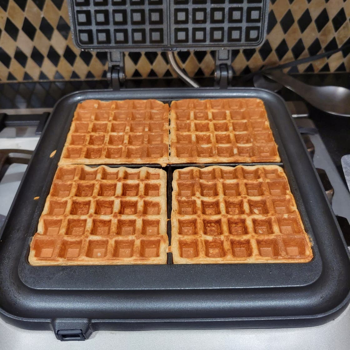 Banana Oatmeal Waffles - Healthy Mini Waffle Maker Recipes