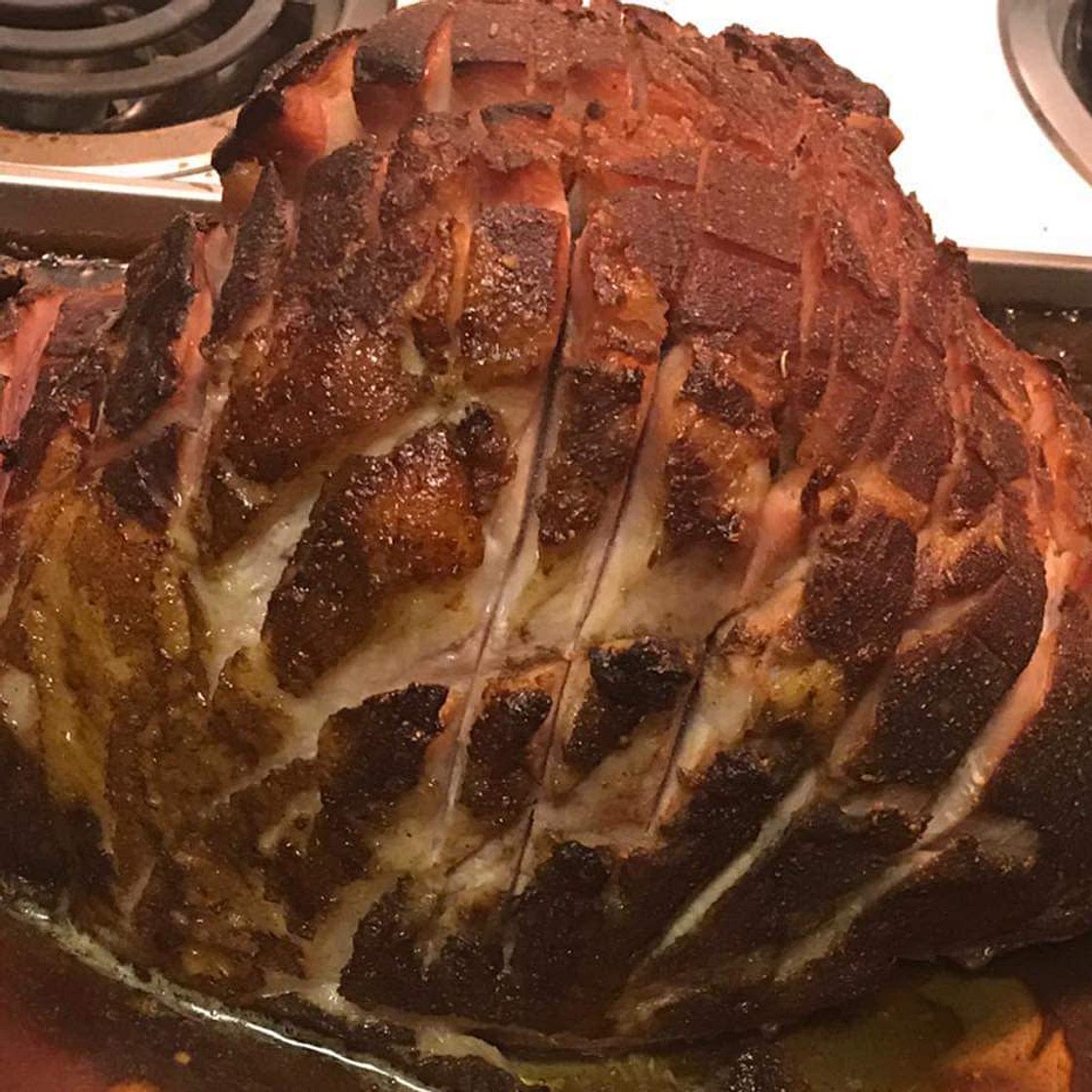 BAKED HAM WITH BROWN SUGAR GLAZE!!