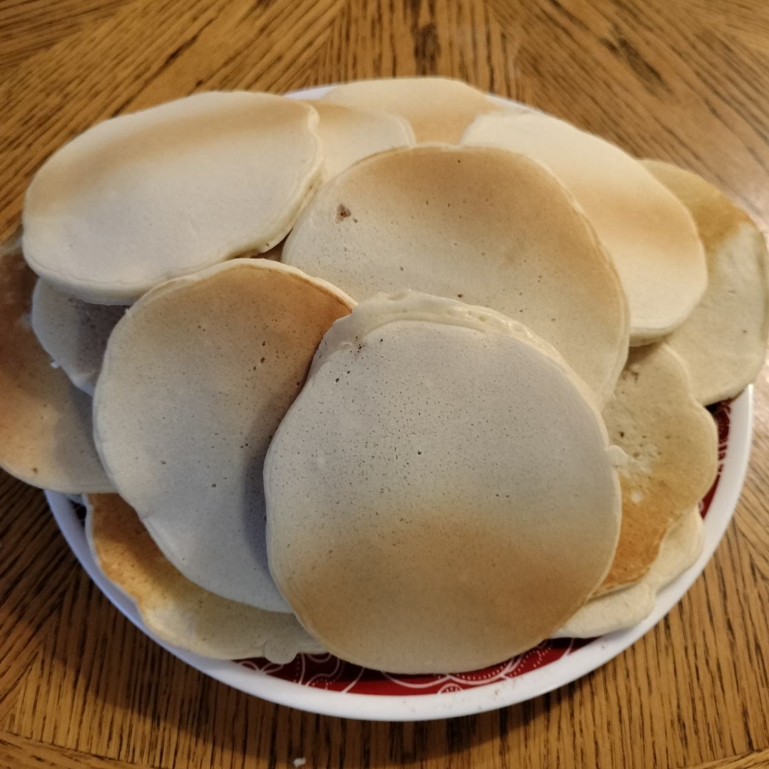 Homemade pancakes