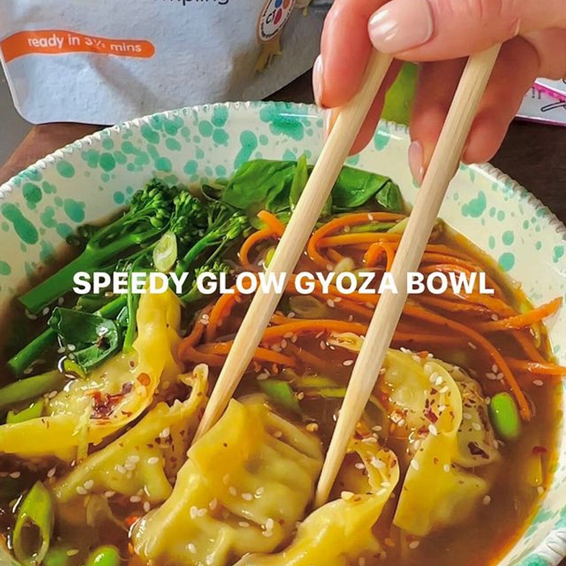Speedy glow gyoza bowl