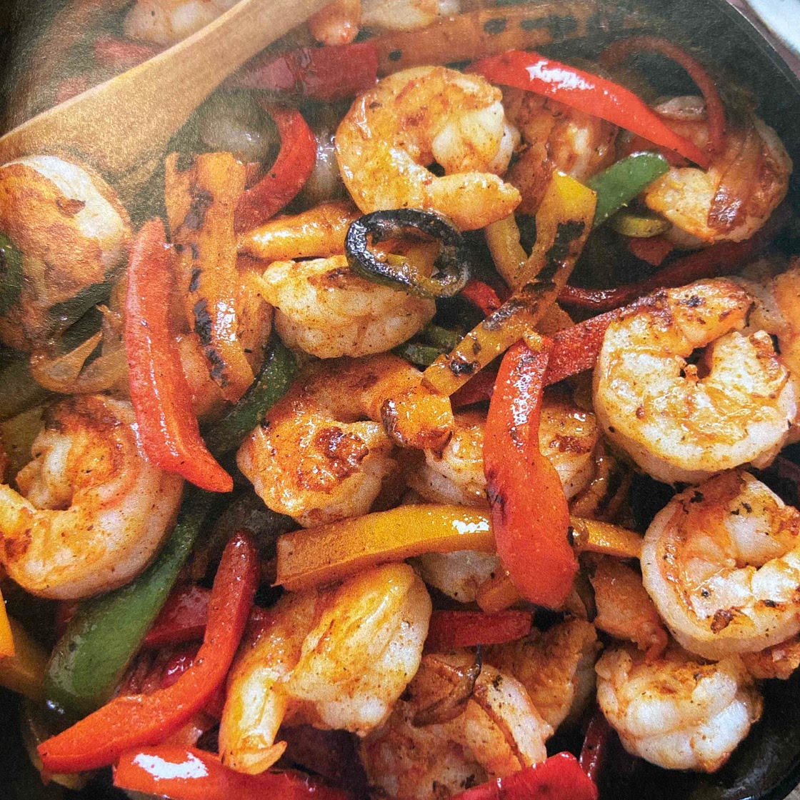 Spicy Shrimp Fajitas