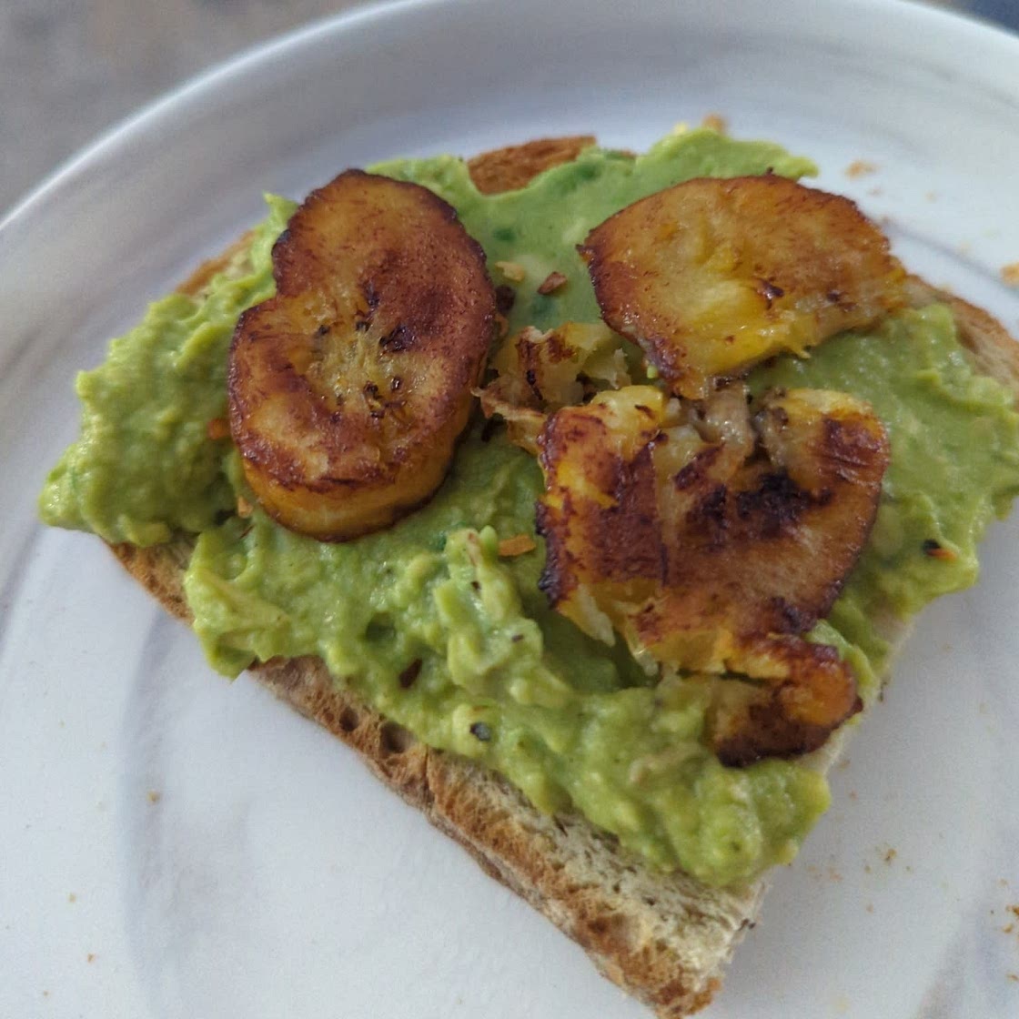 Plantain Avocado toast