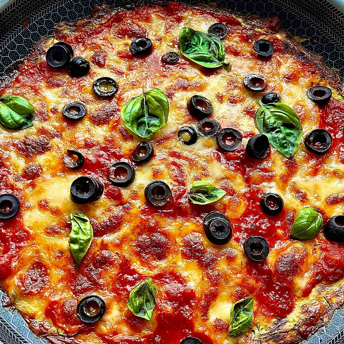 Zucchini Pan Pizza 