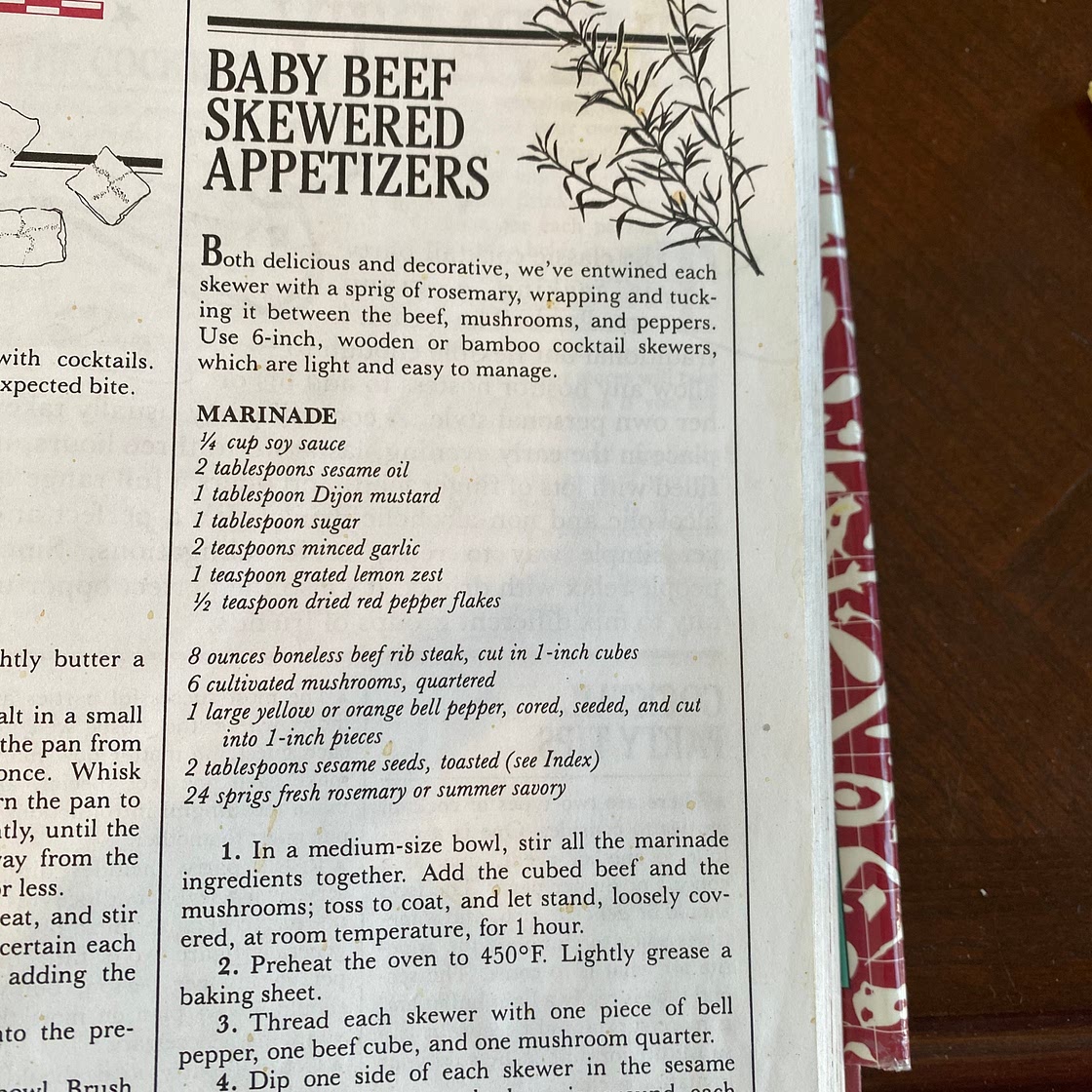 Appetizer. Beef. Baby Beef Skewers