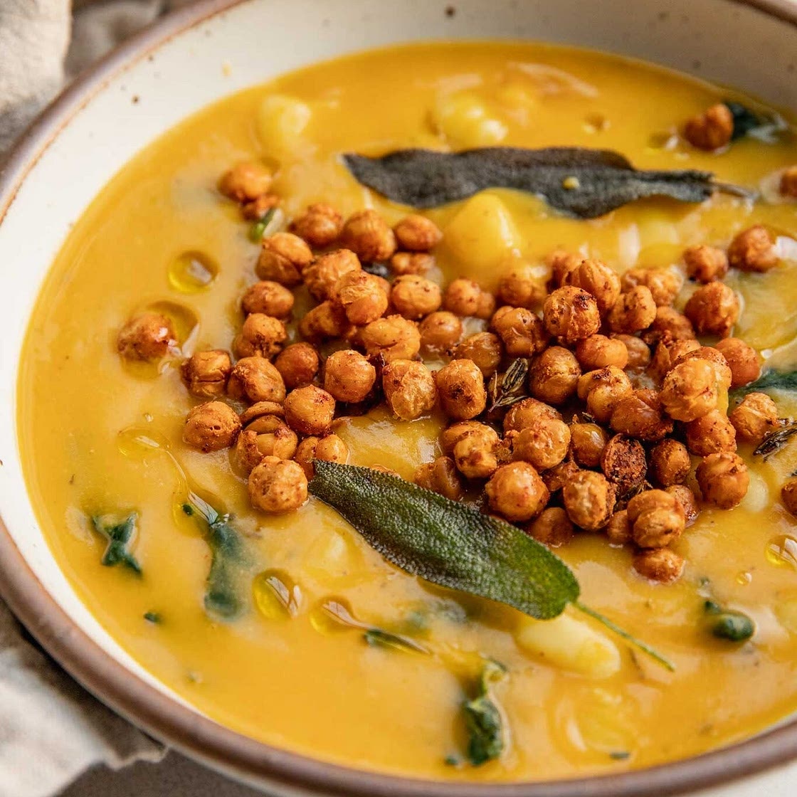 Roasted Butternut Squash Gnocchi Soup
