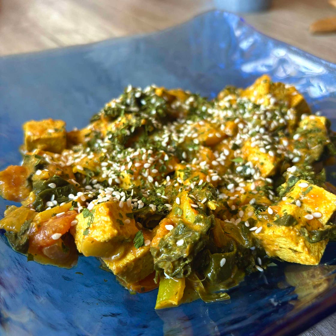 One Pan Tofu Coconut Curry