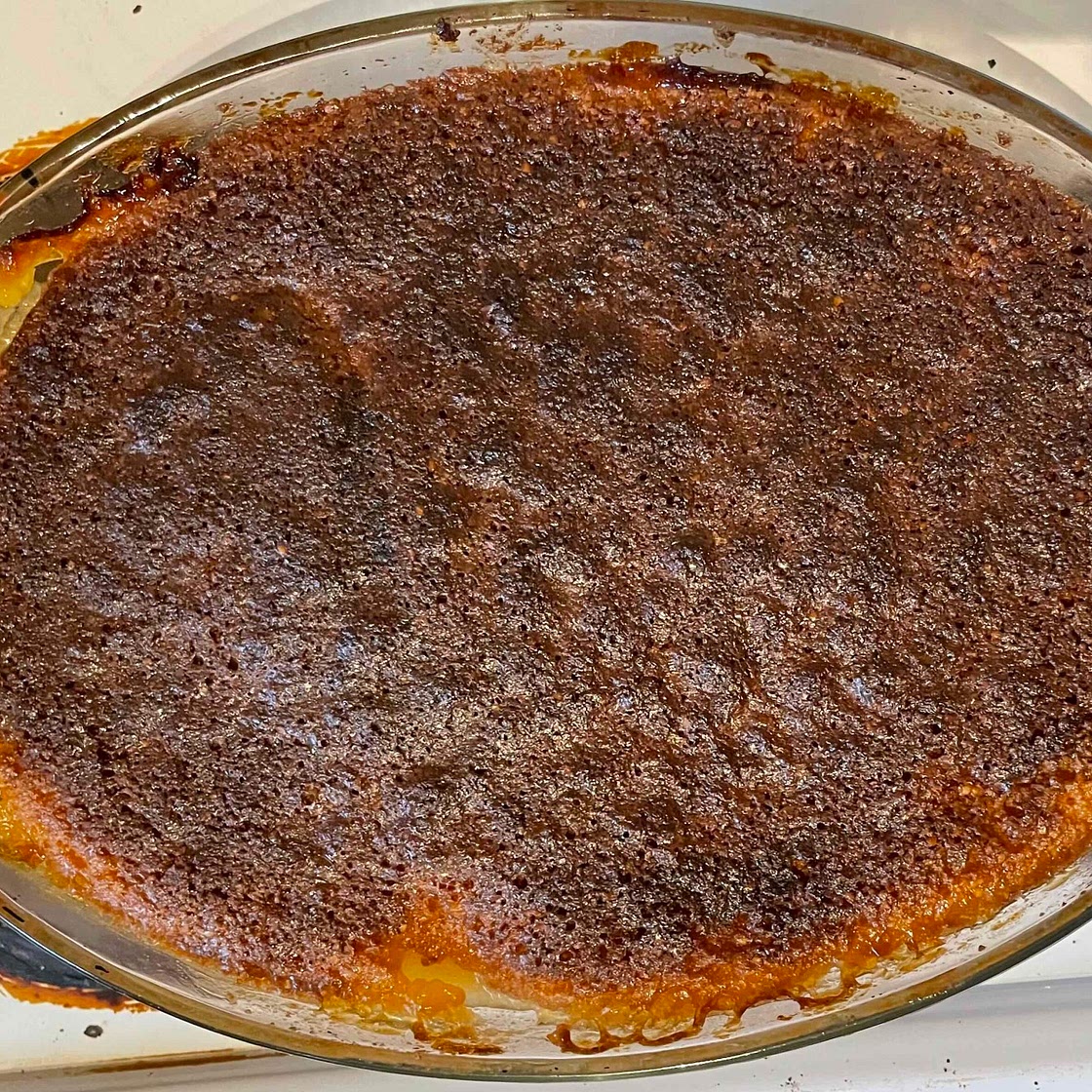 Baked Apple and Almond Pudding