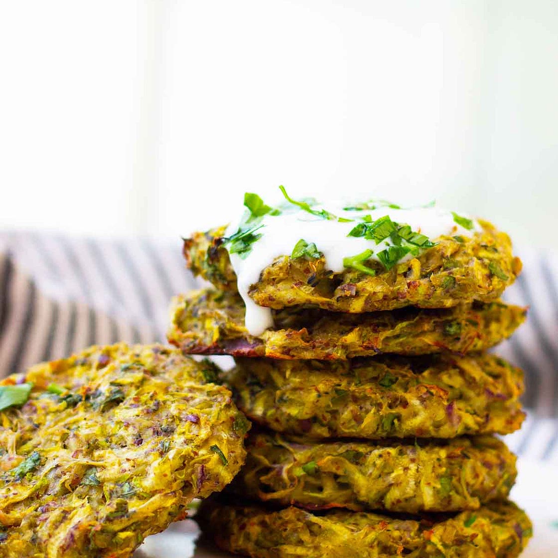Vegan Courgette Fritters