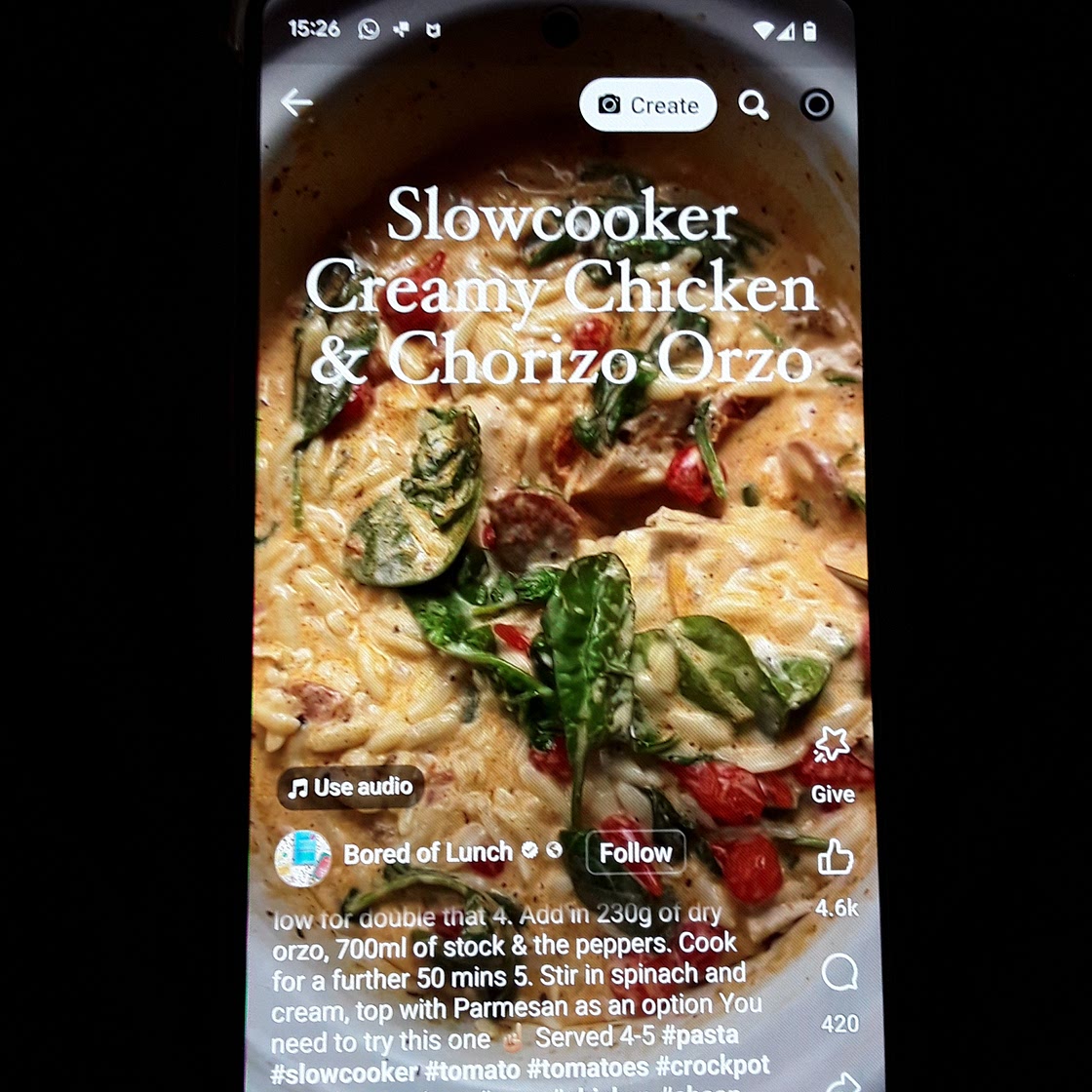 Chicken Orzo slow cooker
