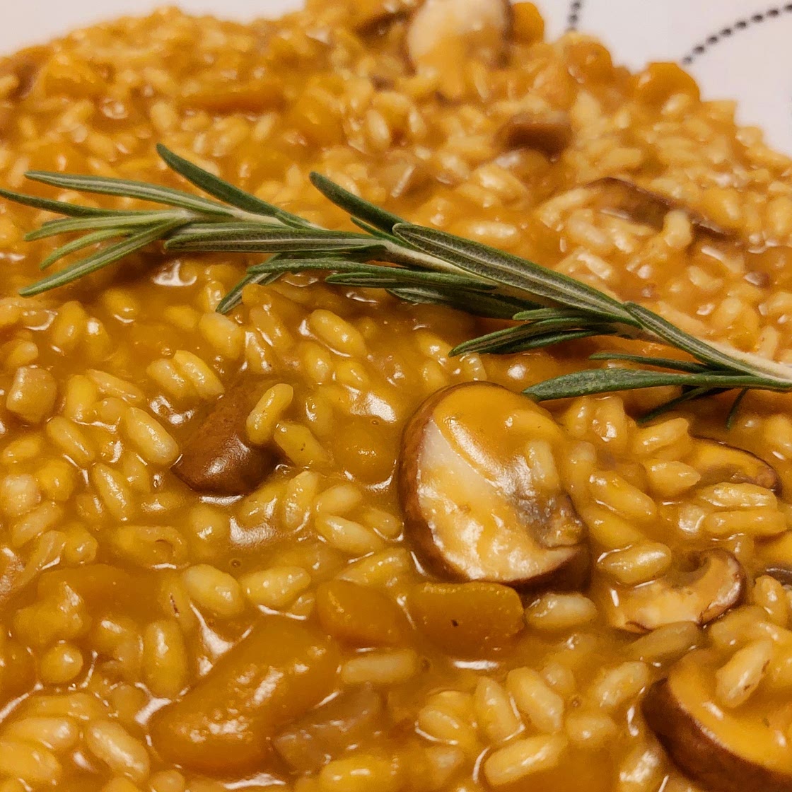 Risotto - pumpkin, mushrooms, and brown beer