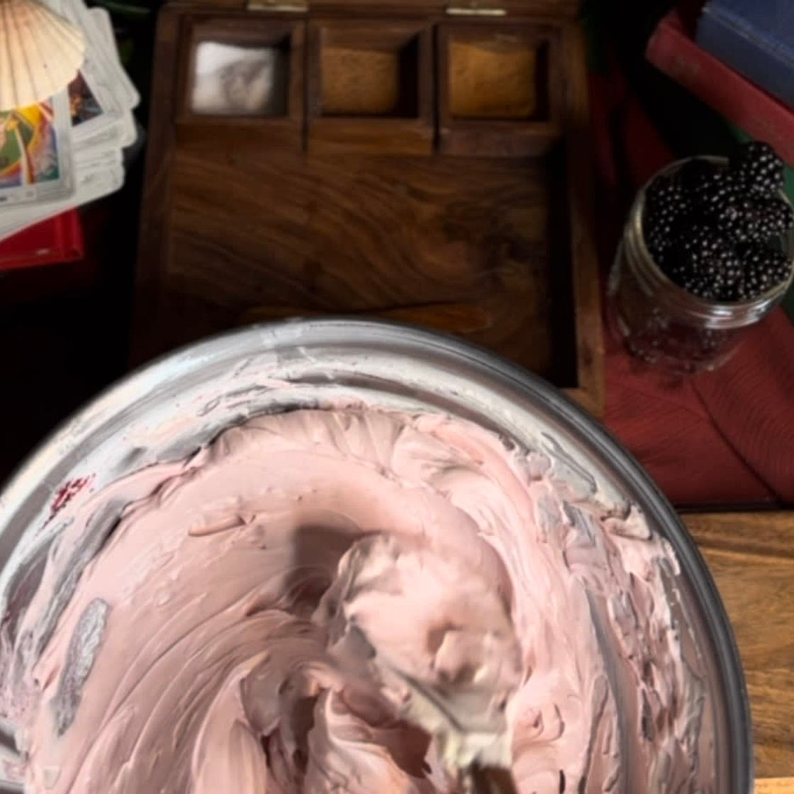 Blackberry Prosecco Frosting