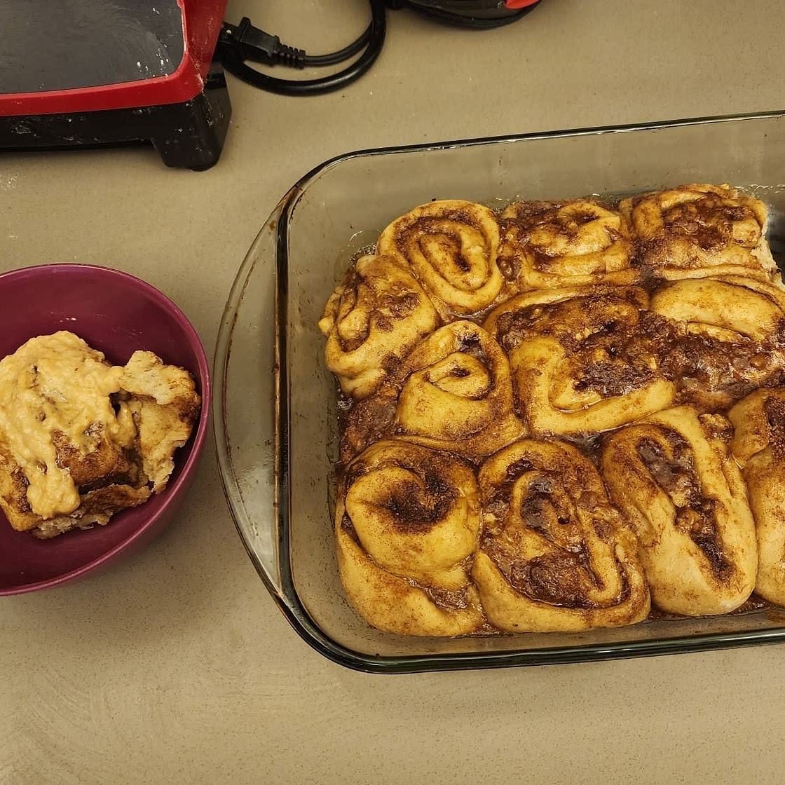 Fluffy Banana Bread Cinnamon Rolls (Gluten Free Option)