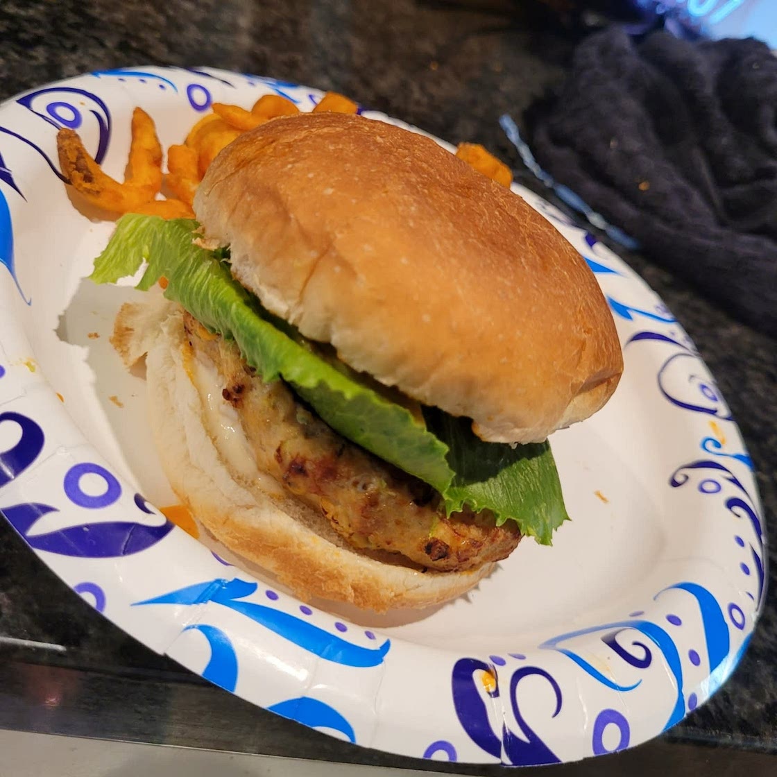 Buffalo Zucchini Chicken Burgers