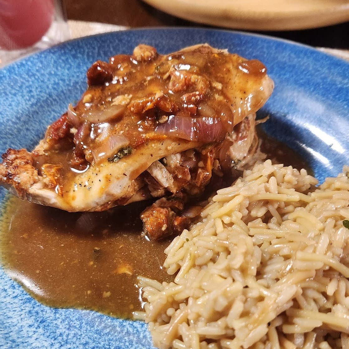 Goat Cheese & Sun-dried Tomato Stuffed Chicken