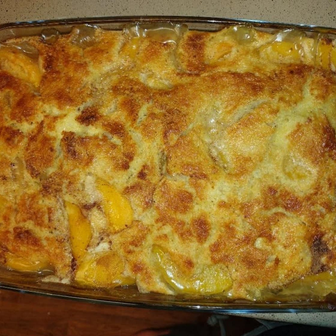 Peach Cobbler with Cake Mix