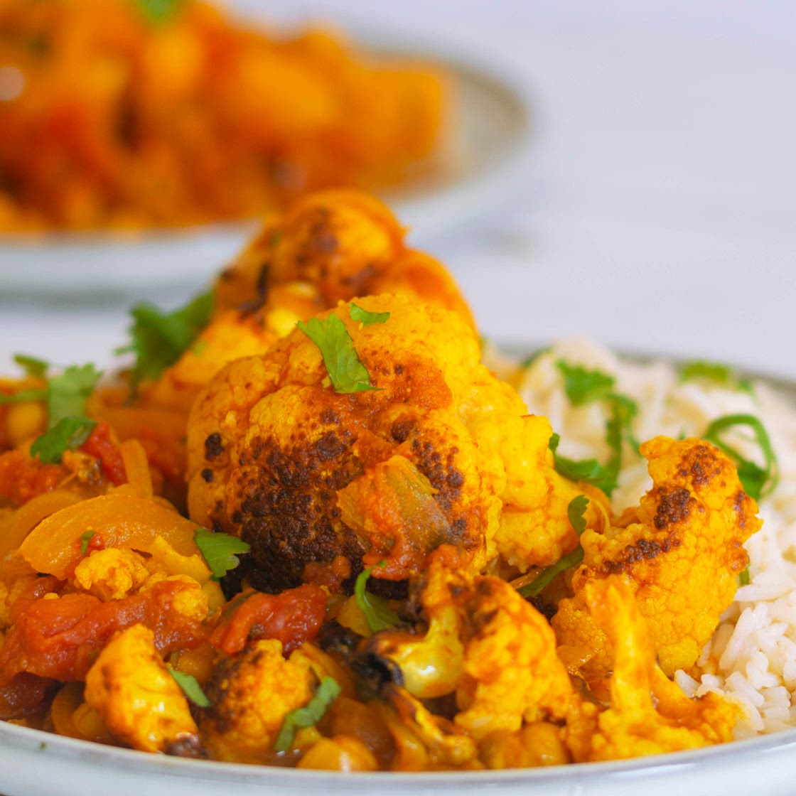 Spiced Cauliflower & chickpea curry