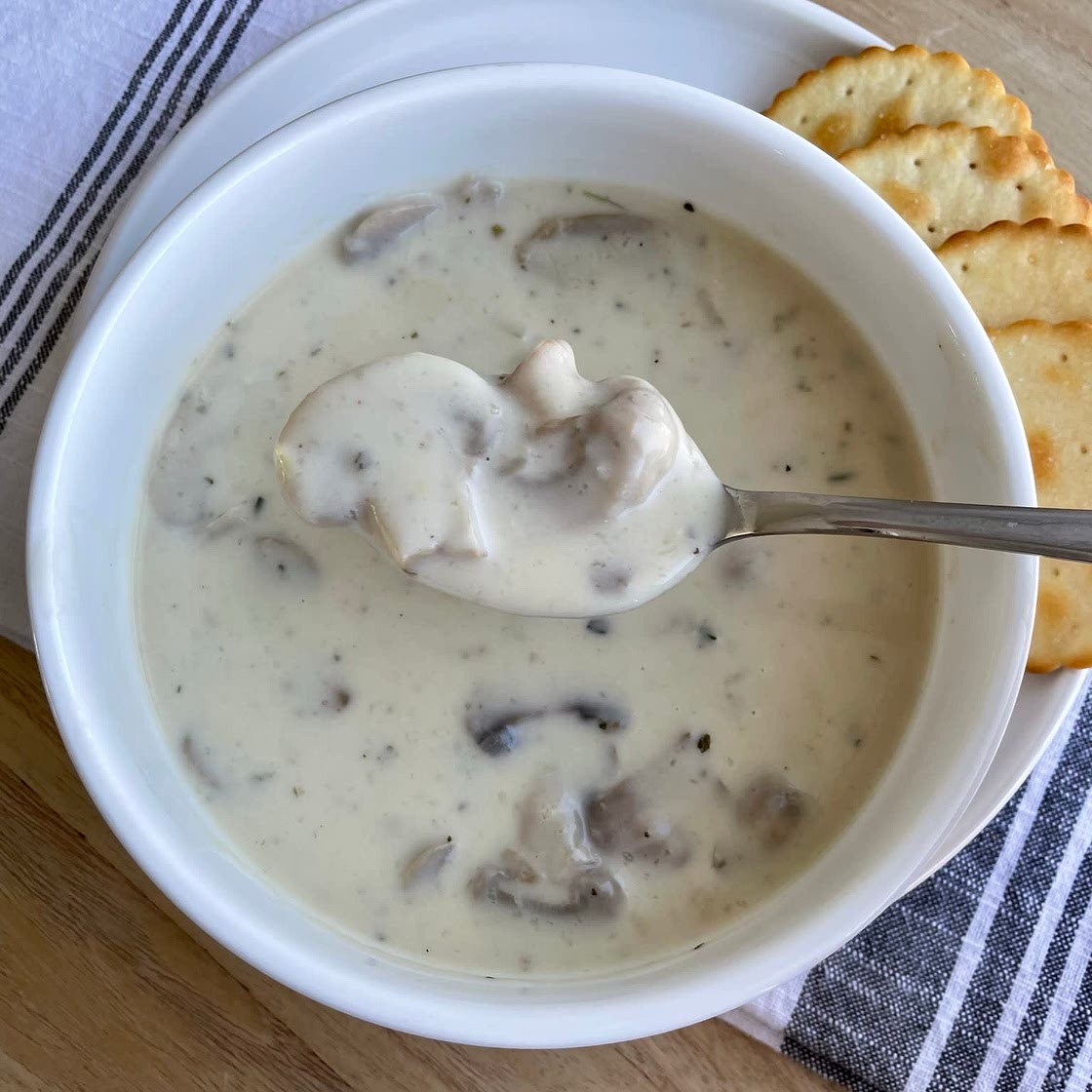 Cream of mushroom soup