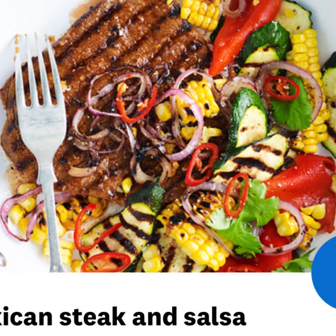 Mexican steak and salsa