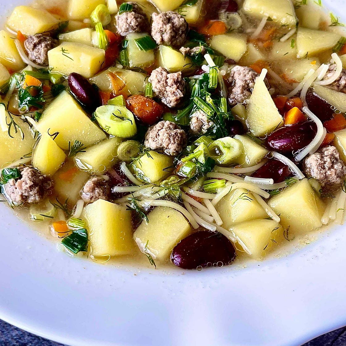 Herbie Meatball Bean Soup 