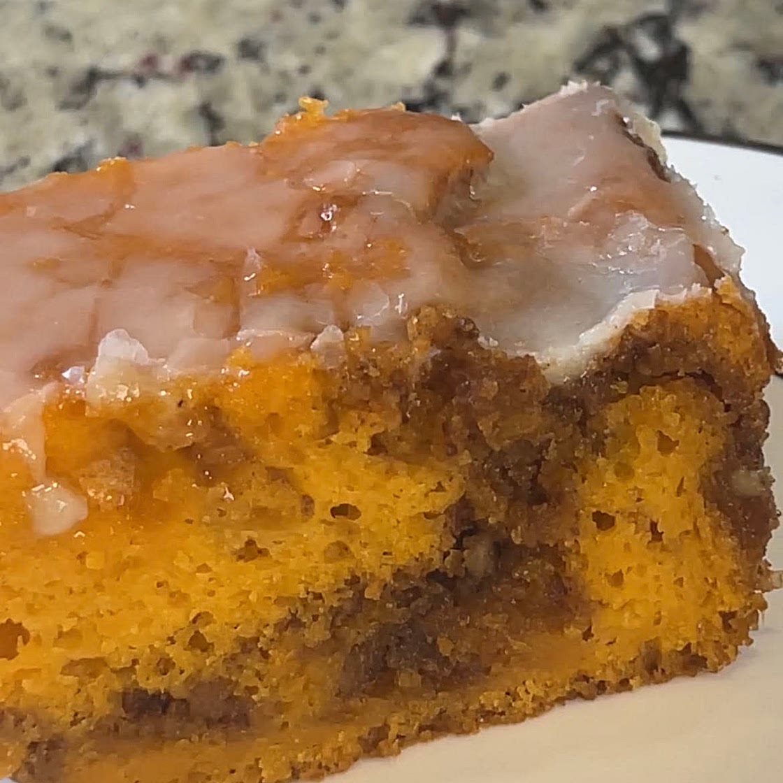 Sweet Potato Honeybun Cake