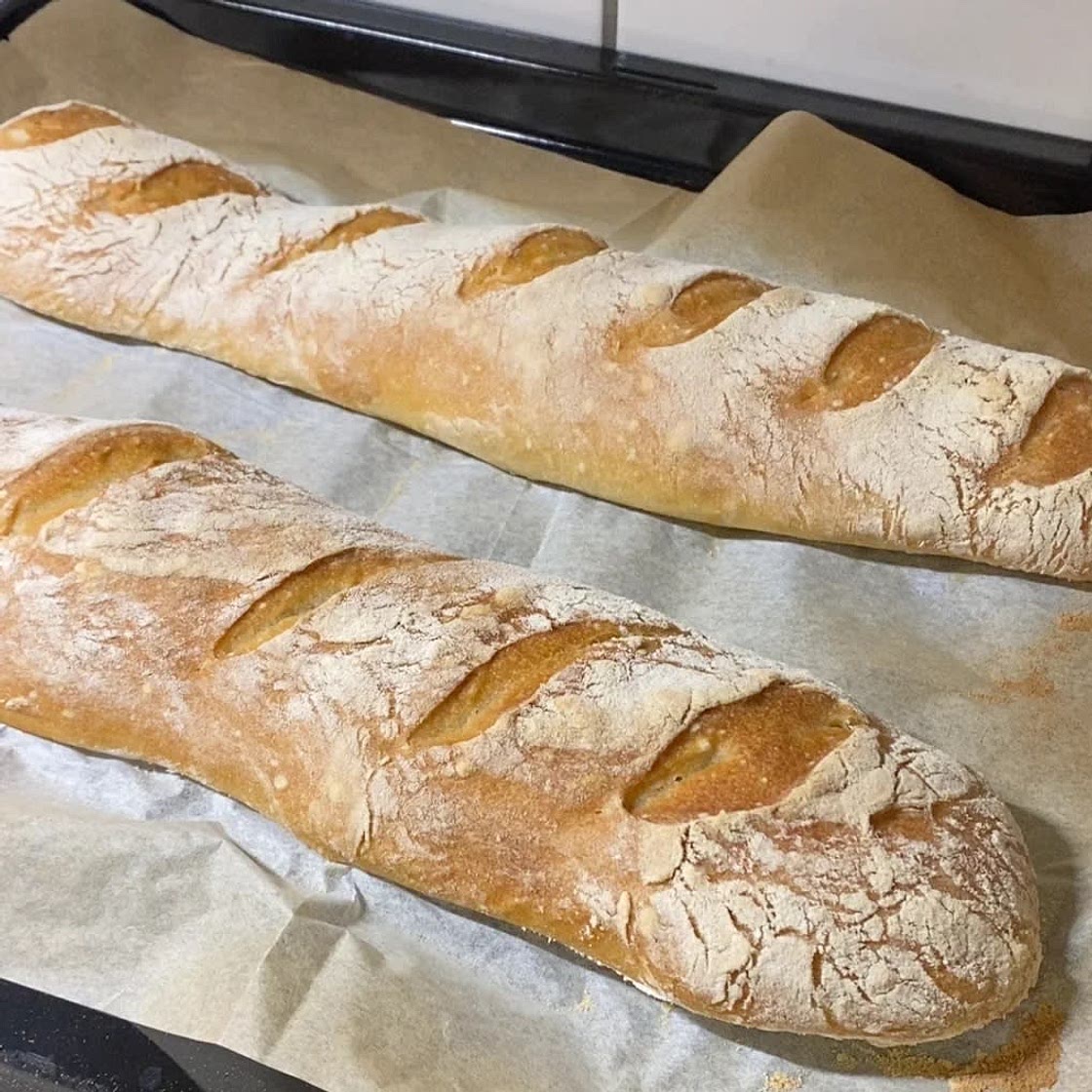 No Knead Bread-Baguette