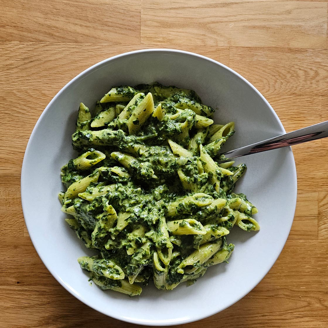 Spinatnudeln