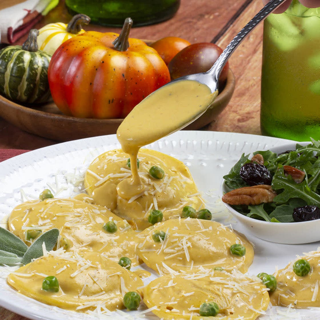 Cheesy Pumpkin Ravioli