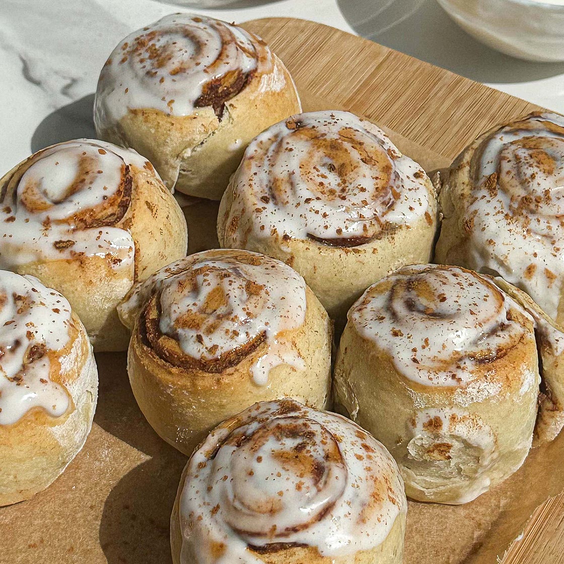 Healthier No-Rise Cinnamon Rolls