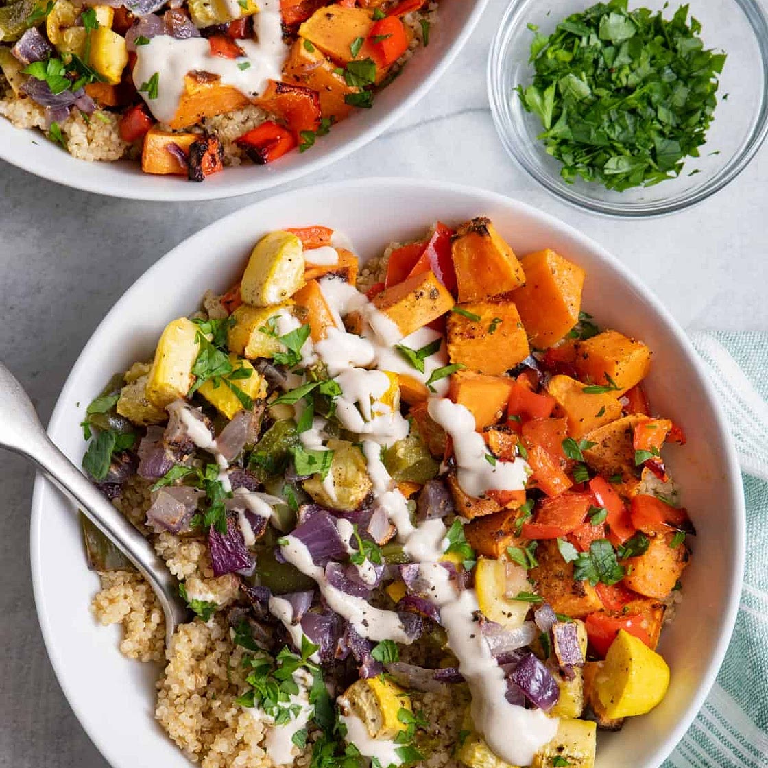 Roasted Vegetable Quinoa Bowl