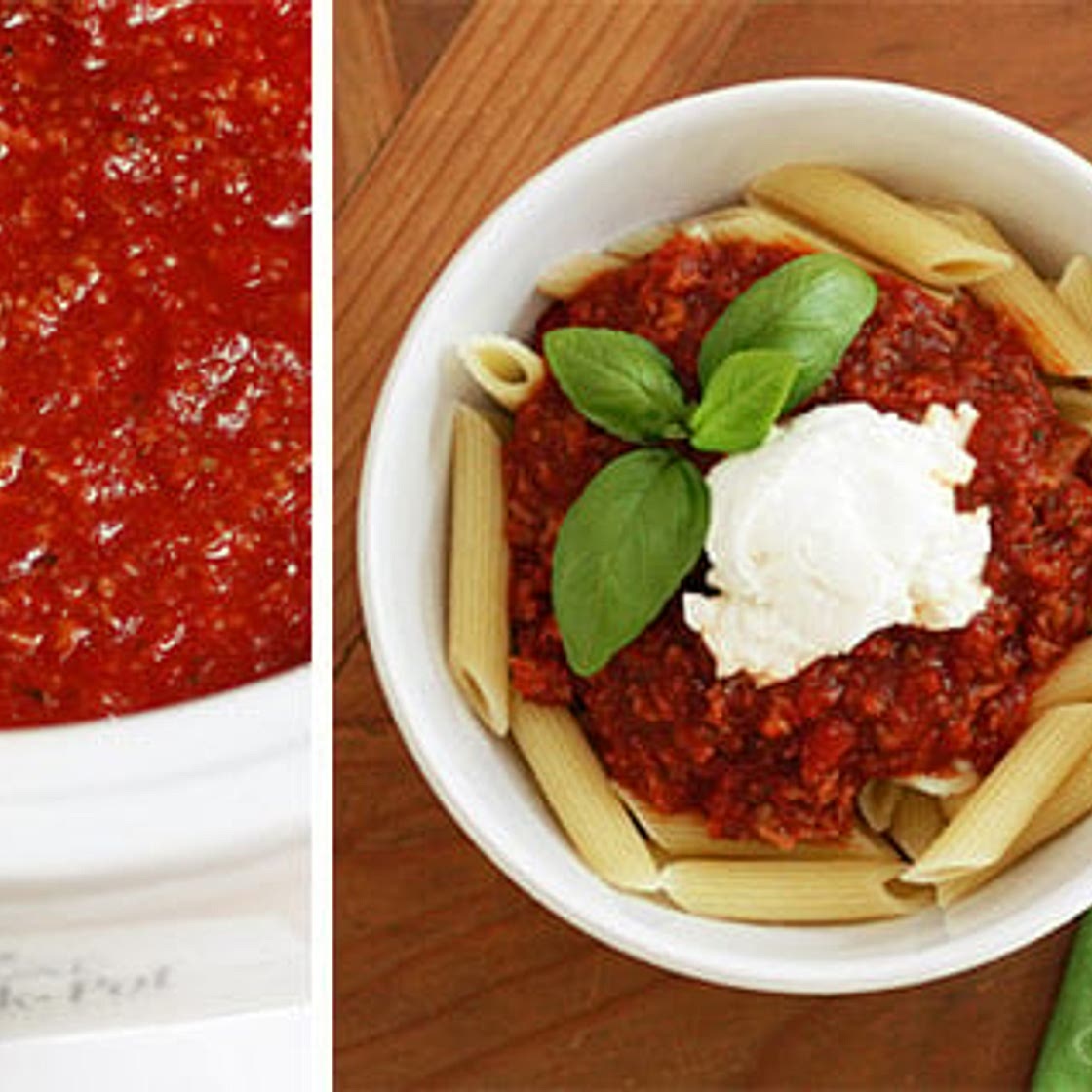 Crock Pot Pasta Sauce with Sausage