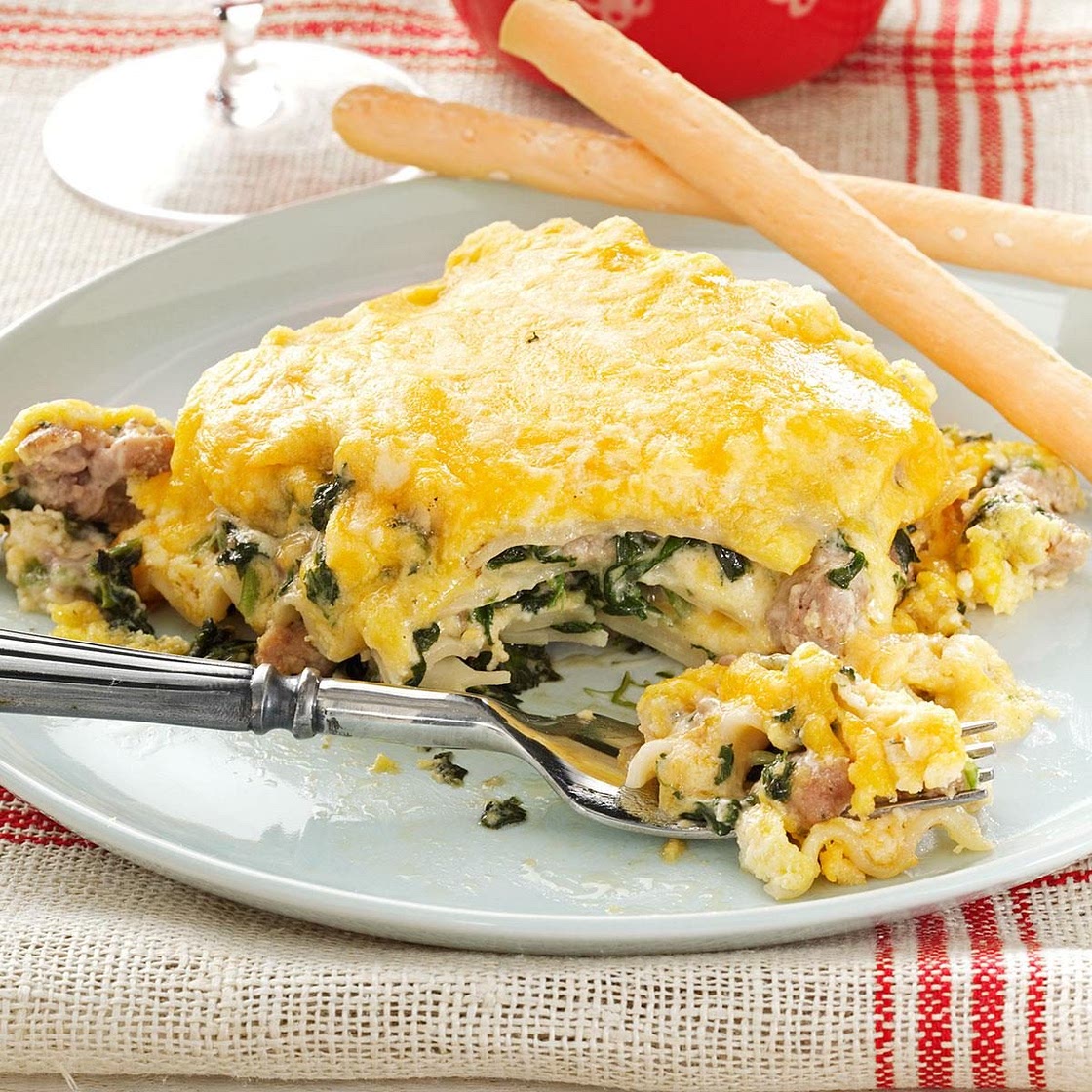 Spinach Alfredo Lasagna